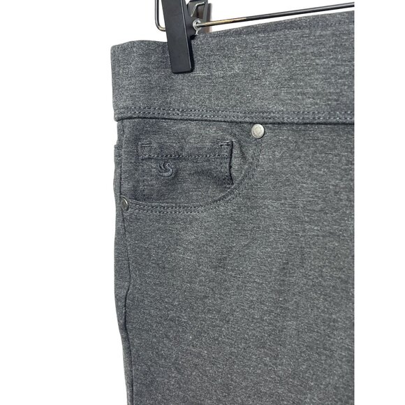 Gloria Vanderbilt Pants Womens Size 10 Avery Skinny Pull On Slimming Gray Casual - Picture 14 of 14